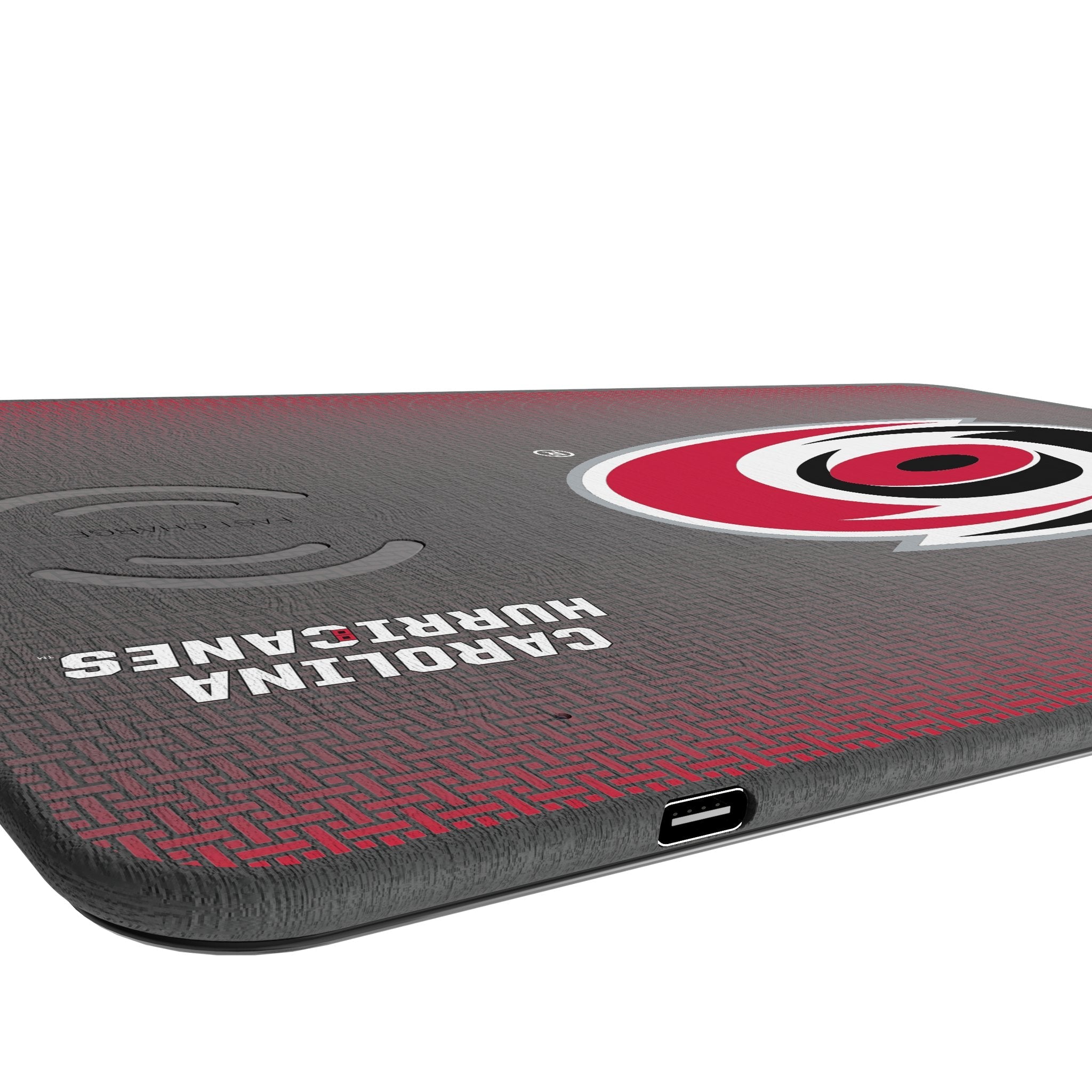 Carolina Hurricanes Linen 15-Watt Wireless Charger and Mouse Pad - Sports Gifts, Sports Memorabilia, Sports Collectibles, Fan Shop