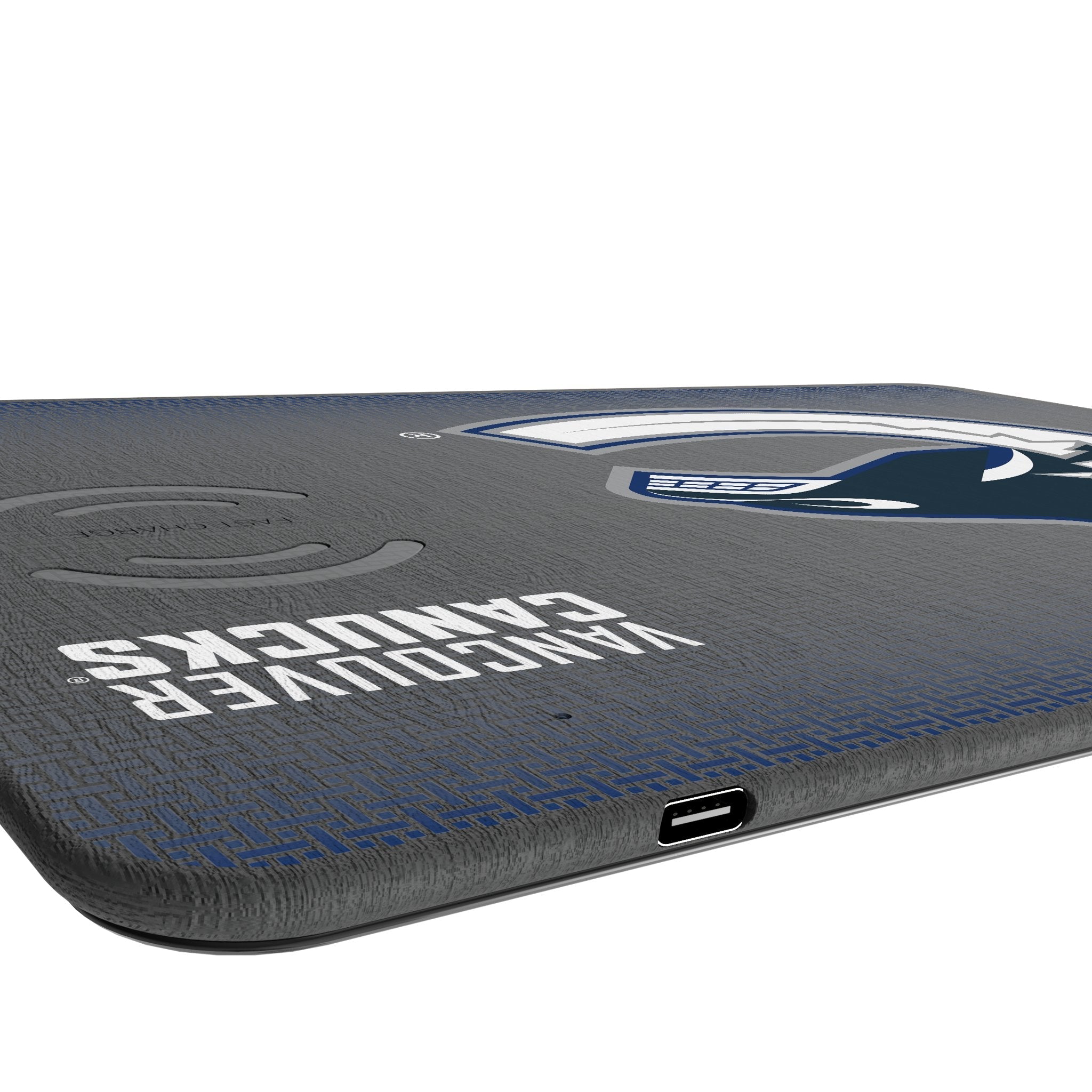 Vancouver Canucks Linen 15-Watt Wireless Charger and Mouse Pad - Sports Gifts, Sports Memorabilia, Sports Collectibles, Fan Shop