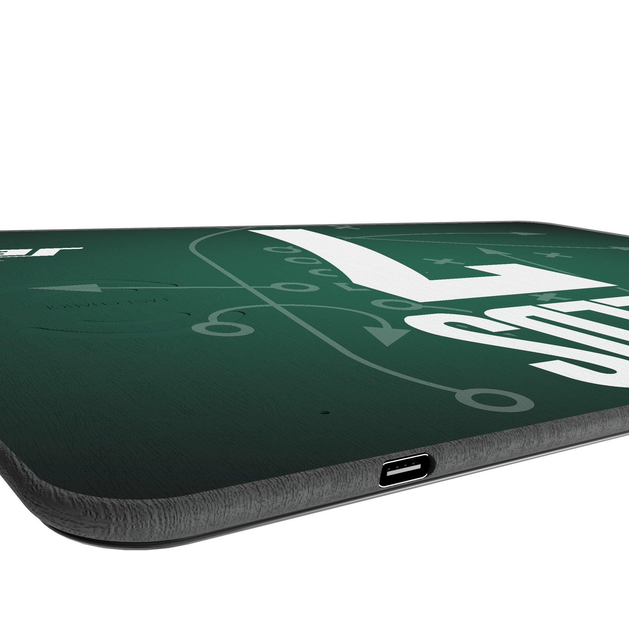 Justin Fields New York Jets 7 Game Tactic 15-Watt Wireless Charger and Mouse Pad - Sports Gifts, Sports Memorabilia, Sports Collectibles, Fan Shop