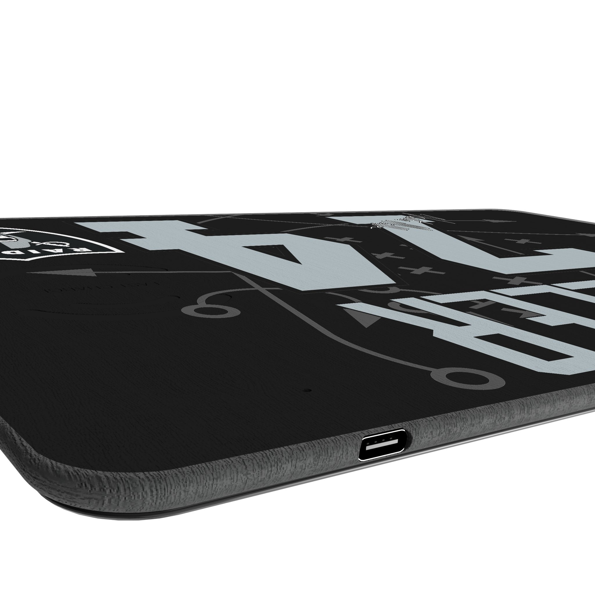 Kolton Miller Las Vegas Raiders 74 Game Tactic 15-Watt Wireless Charger and Mouse Pad - Sports Gifts, Sports Memorabilia, Sports Collectibles, Fan Shop