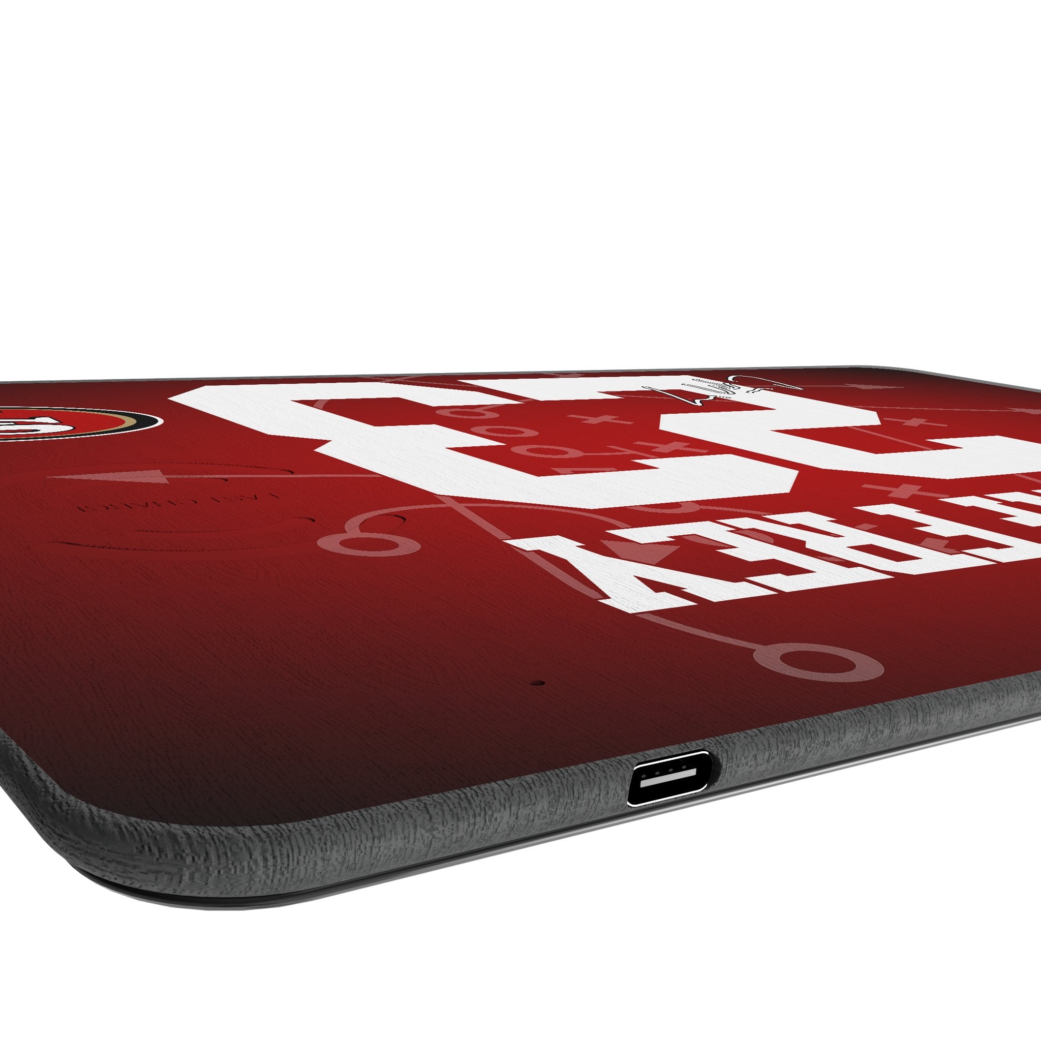 Christian McCaffrey San Francisco 49ers 23 Game Tactic 15-Watt Wireless Charger and Mouse Pad - Sports Gifts, Sports Memorabilia, Sports Collectibles, Fan Shop