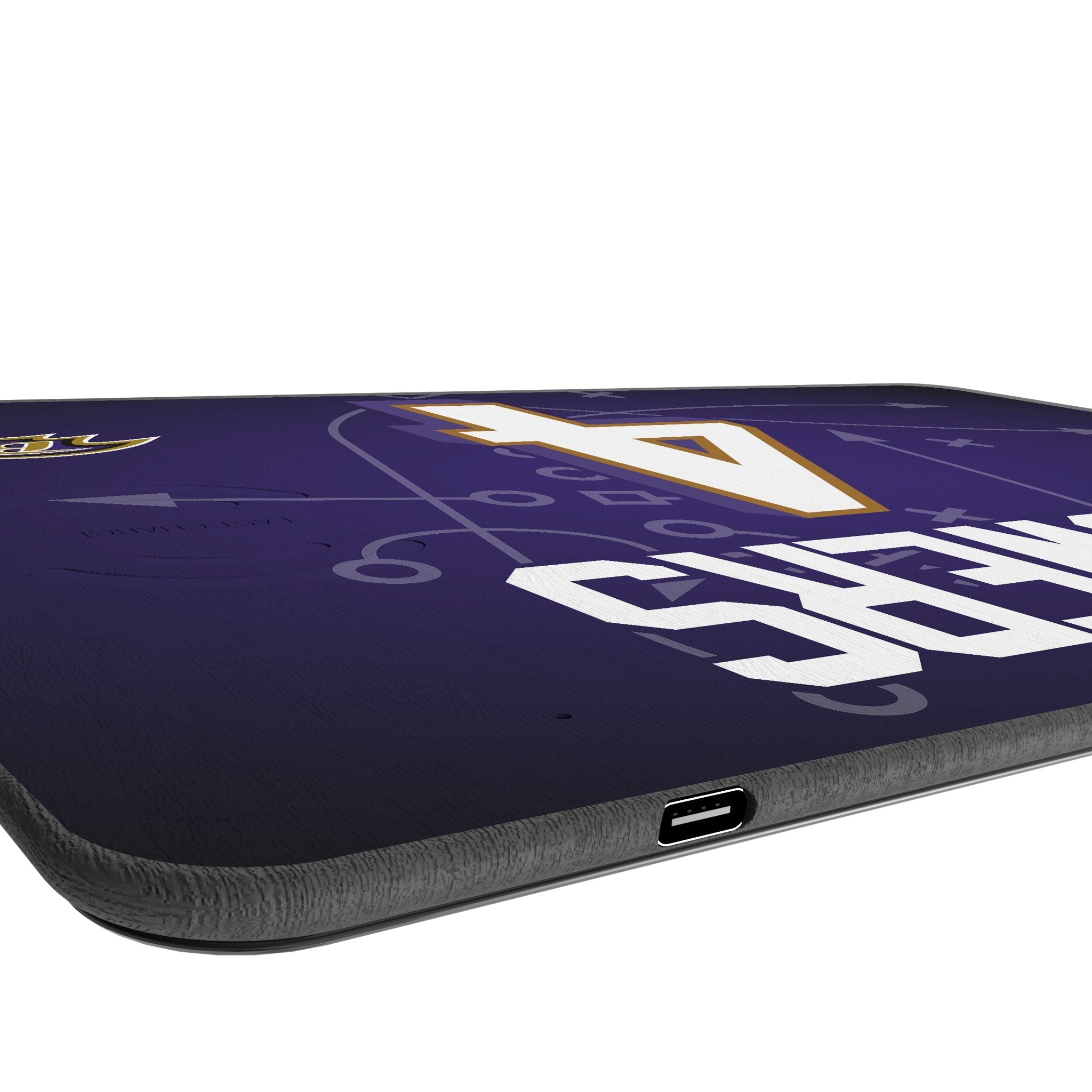 Zay Flowers Baltimore Ravens 4 Game Tactic 15-Watt Wireless Charger and Mouse Pad - Sports Gifts, Sports Memorabilia, Sports Collectibles, Fan Shop