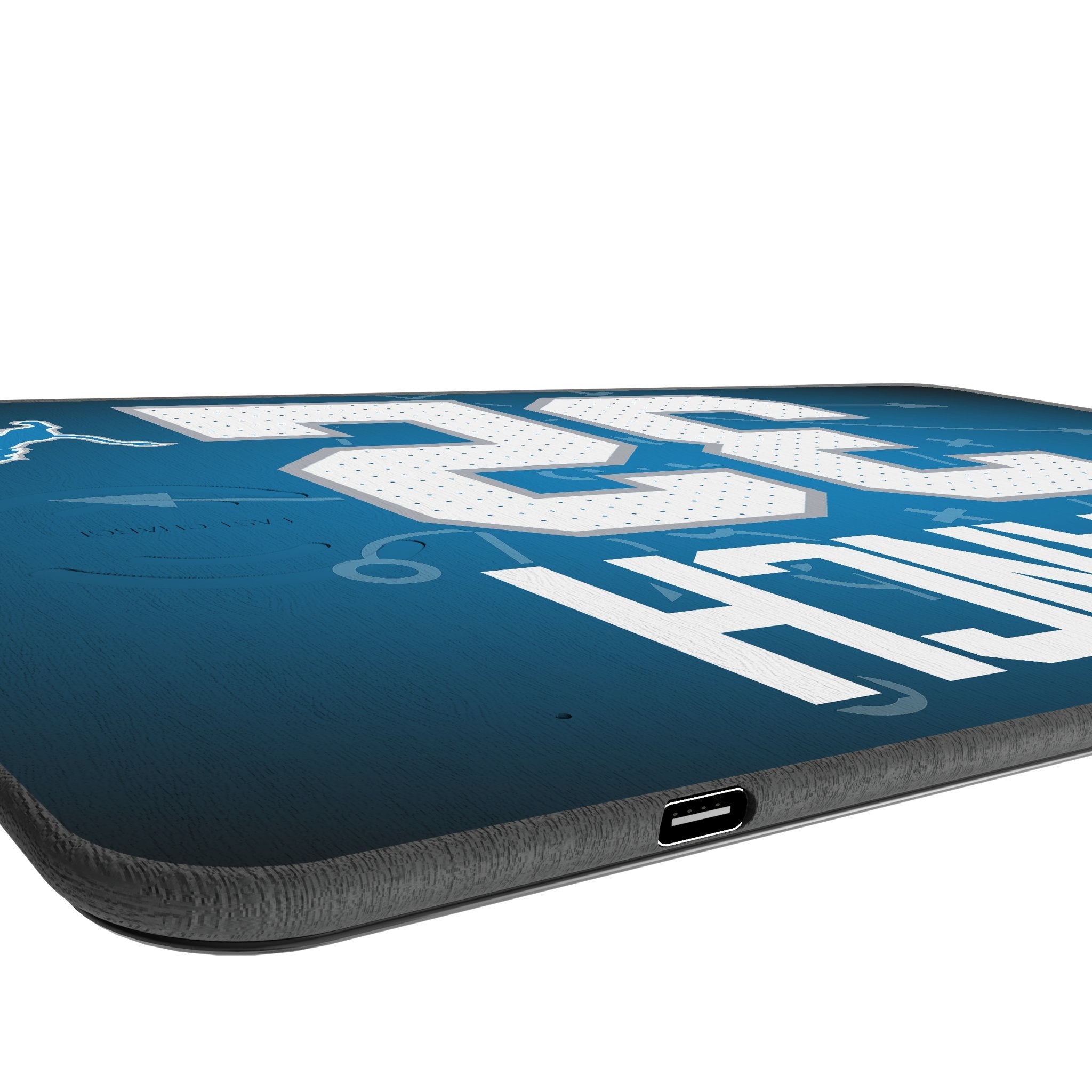 Brian Branch Detroit Lions 32 Game Tactic 15-Watt Wireless Charger and Mouse Pad - Sports Gifts, Sports Memorabilia, Sports Collectibles, Fan Shop