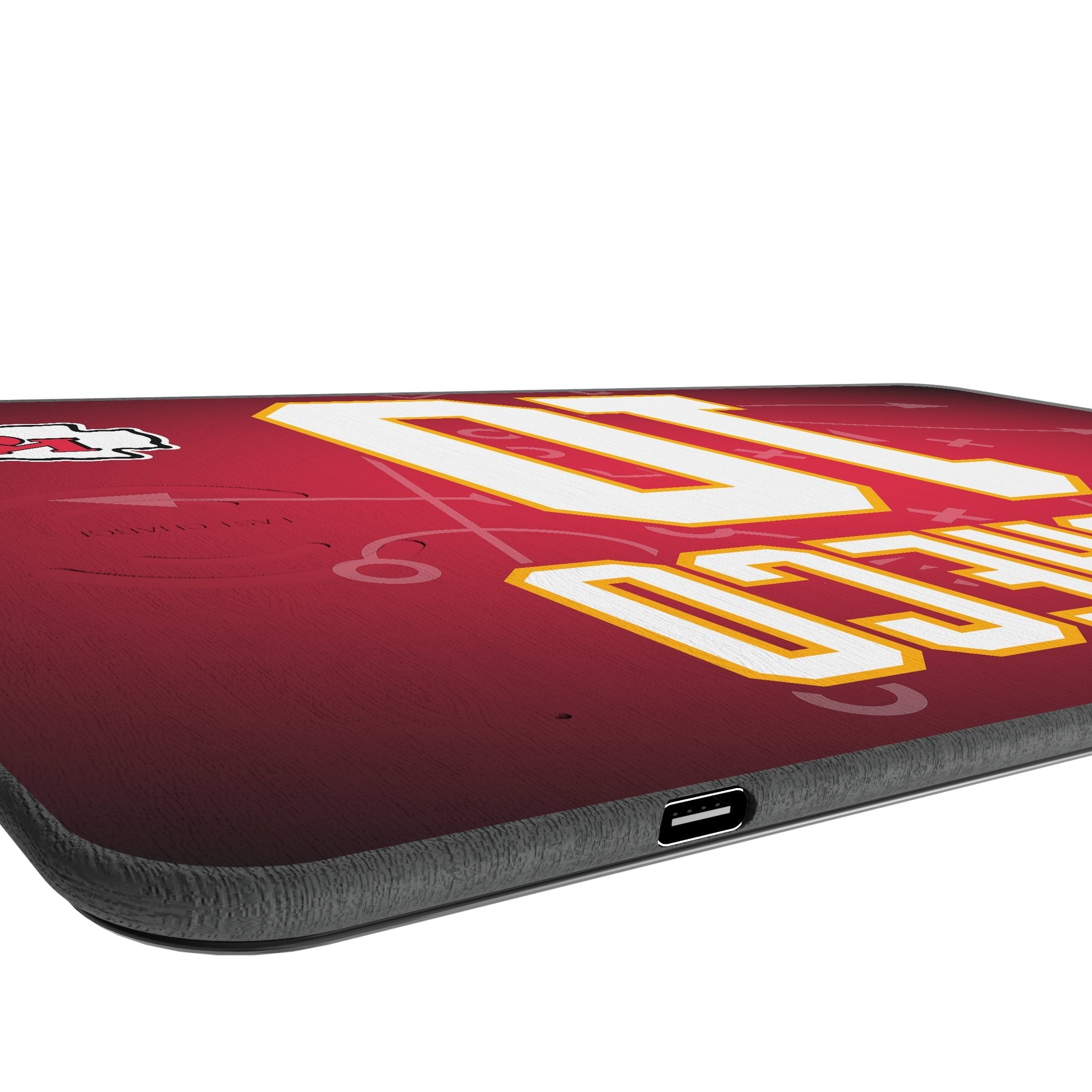 Isiah Pacheco Kansas City Chiefs 10 Game Tactic 15-Watt Wireless Charger and Mouse Pad - Sports Gifts, Sports Memorabilia, Sports Collectibles, Fan Shop