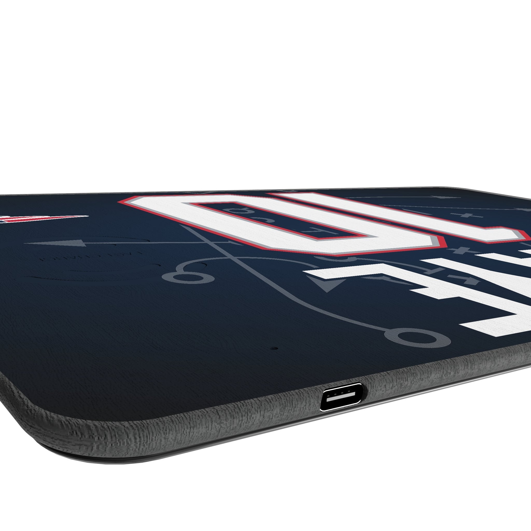 Drake Maye New England Patriots 10 Game Tactic 15-Watt Wireless Charger and Mouse Pad - Sports Gifts, Sports Memorabilia, Sports Collectibles, Fan Shop