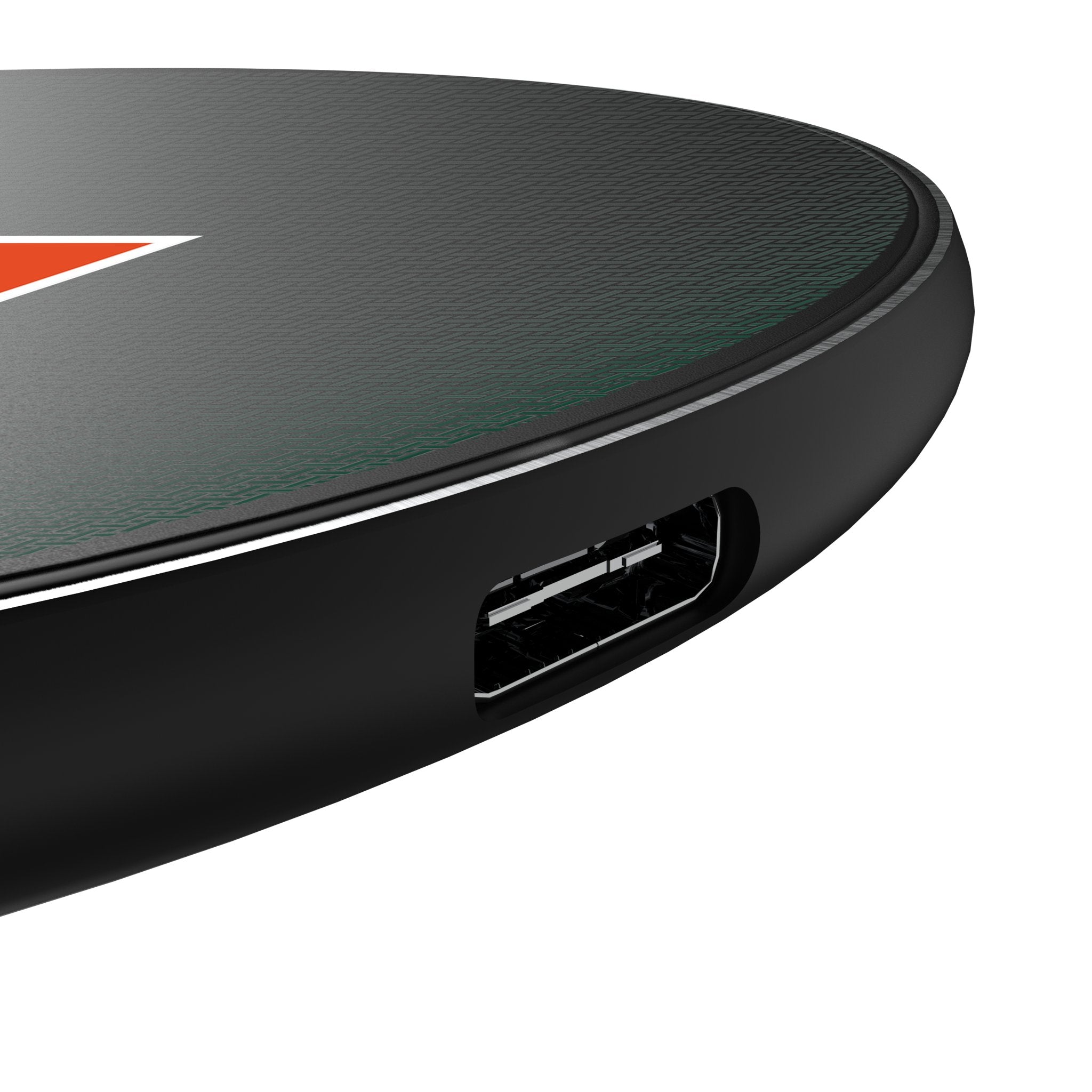 University of Miami Hurricanes Linen 15-Watt Wireless Charger - Sports Gifts, Sports Memorabilia, Sports Collectibles, Fan Shop