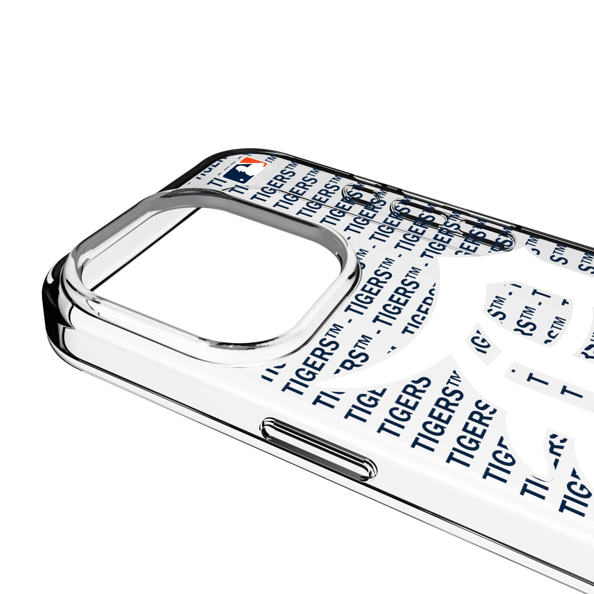 Detroit Tigers Text Backdrop Clear Phone Case for Apple iPhone - Sports Gifts, Sports Memorabilia, Sports Collectibles, Fan Shop