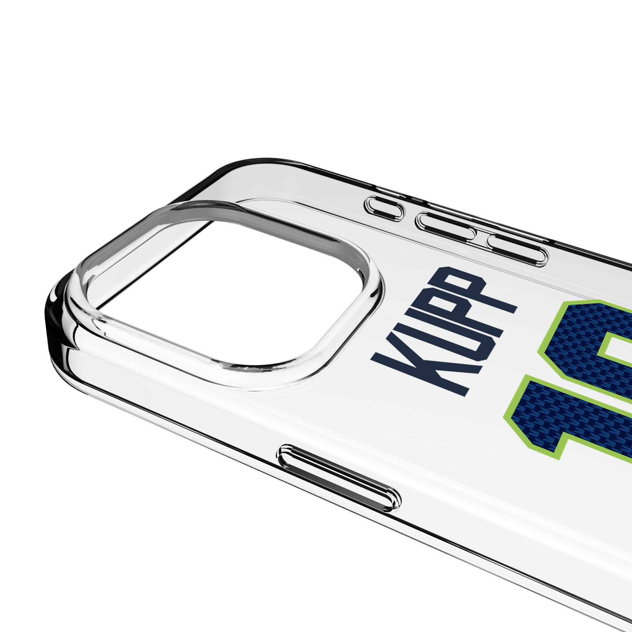 Cooper Kupp Seattle Seahawks 10 Game Tactic Clear Phone Case for Apple iPhone - Sports Gifts, Sports Memorabilia, Sports Collectibles, Fan Shop