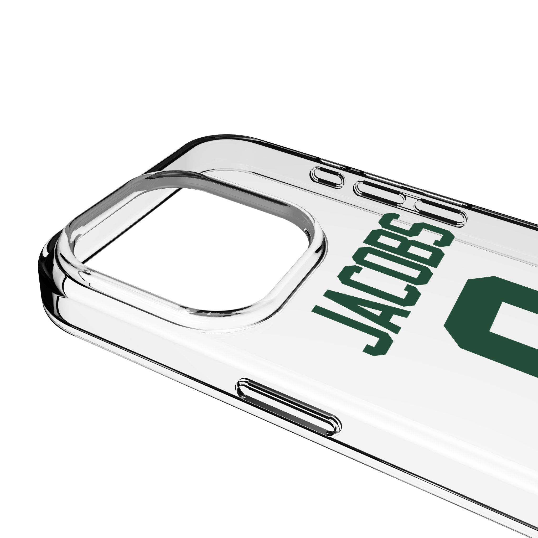 Josh Jacobs Green Bay Packers 8 Game Tactic Clear Phone Case for Apple iPhone - Sports Gifts, Sports Memorabilia, Sports Collectibles, Fan Shop