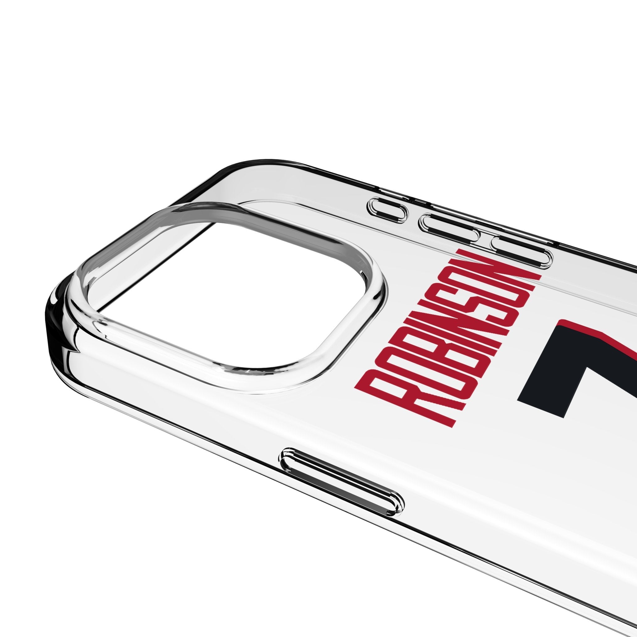 Bijan Robinson Atlanta Falcons 7 Game Tactic Clear Phone Case for Apple iPhone - Sports Gifts, Sports Memorabilia, Sports Collectibles, Fan Shop