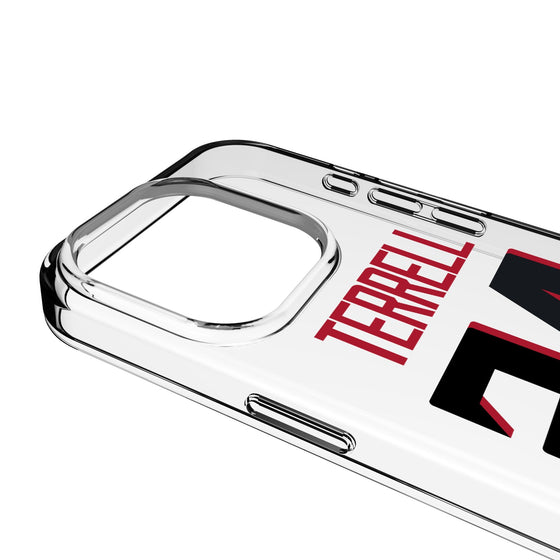 A.J. Terrell Atlanta Falcons 24 Game Tactic Clear Phone Case for Apple iPhone - Sports Gifts, Sports Memorabilia, Sports Collectibles, Fan Shop