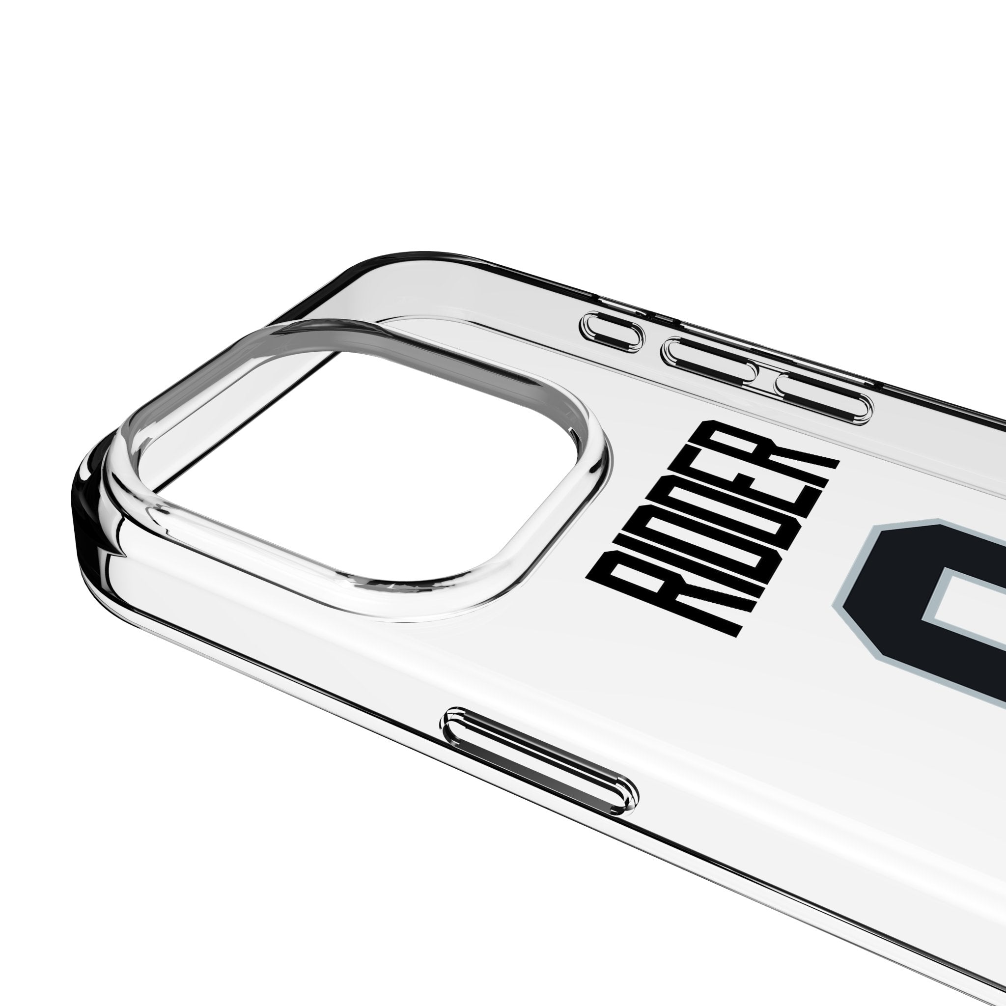 Desmond Ridder Las Vegas Raiders 0 Game Tactic Clear Phone Case for Apple iPhone - Sports Gifts, Sports Memorabilia, Sports Collectibles, Fan Shop
