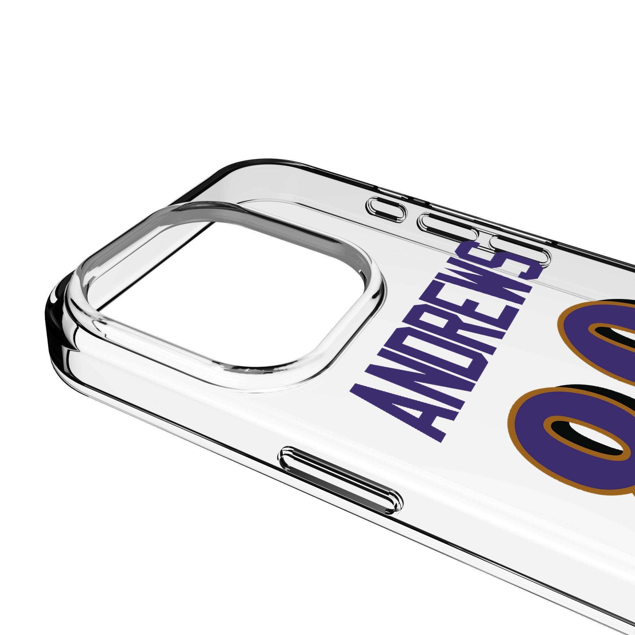 Mark Andrews Baltimore Ravens 89 Game Tactic Clear Phone Case for Apple iPhone - Sports Gifts, Sports Memorabilia, Sports Collectibles, Fan Shop