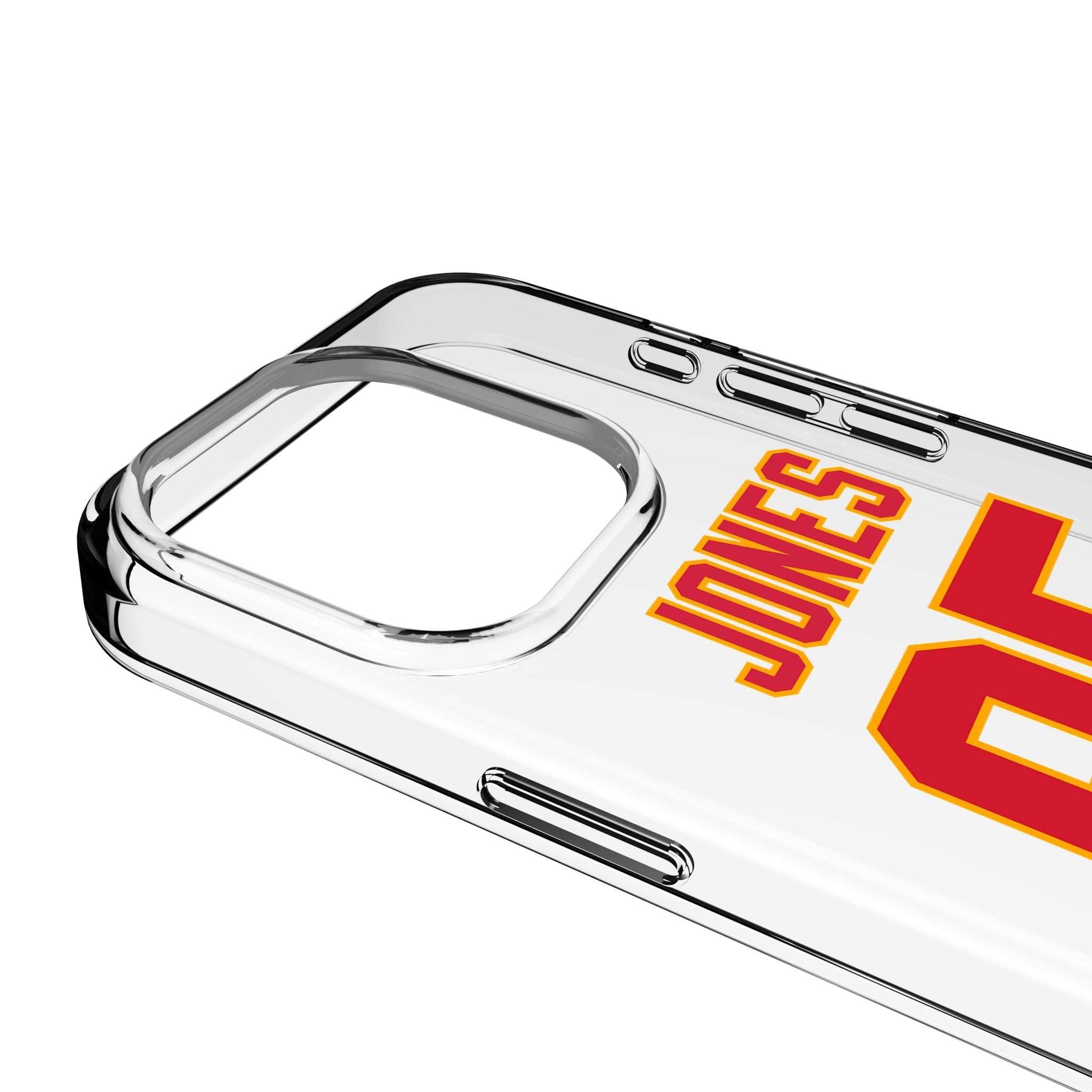 Chris Jones Kansas City Chiefs 95 Game Tactic Clear Phone Case for Apple iPhone - Sports Gifts, Sports Memorabilia, Sports Collectibles, Fan Shop