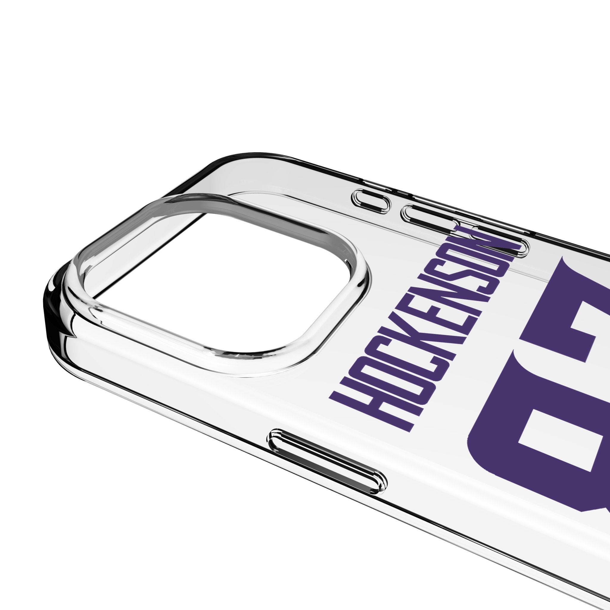 T.J. Hockenson Minnesota Vikings 87 Game Tactic Clear Phone Case for Apple iPhone - Sports Gifts, Sports Memorabilia, Sports Collectibles, Fan Shop
