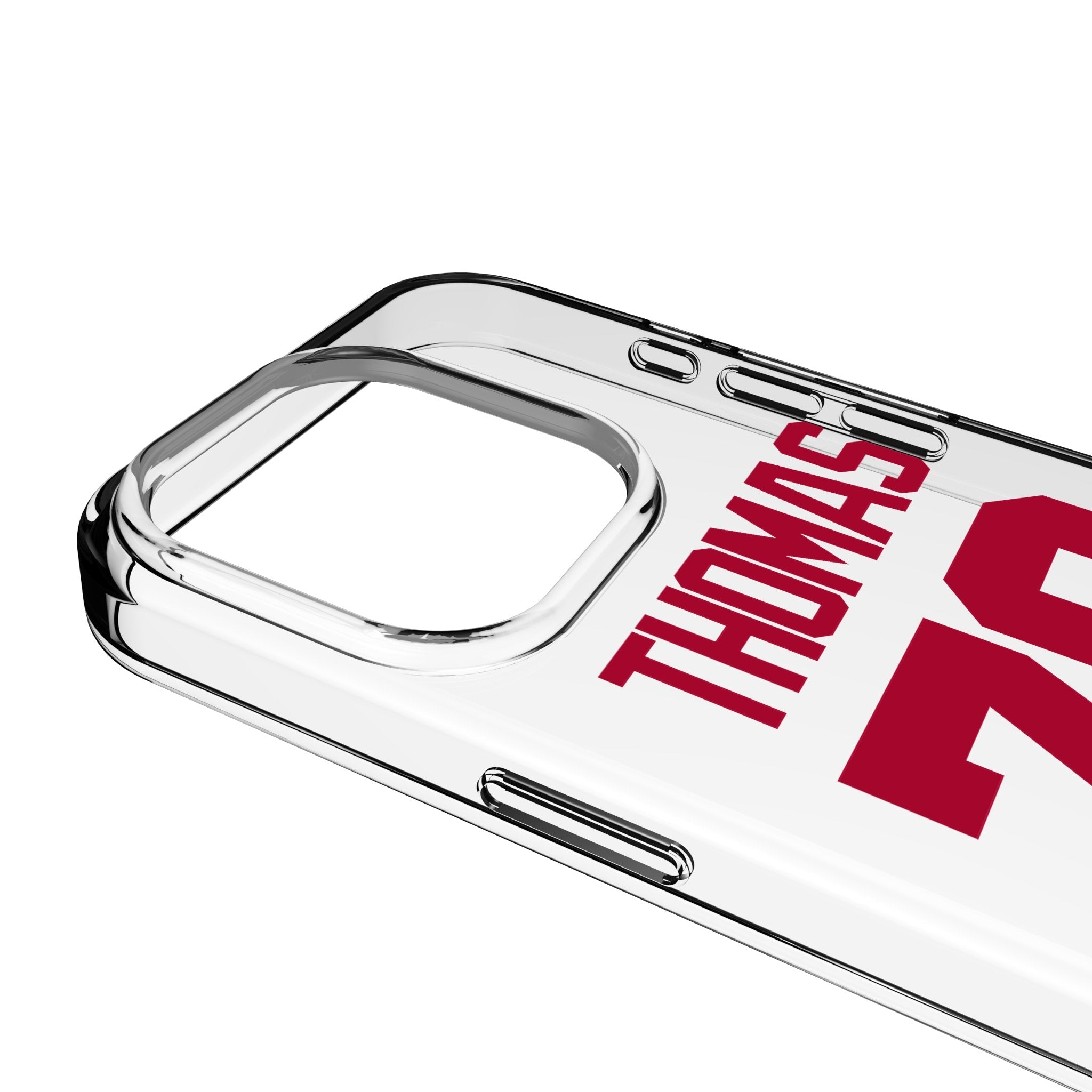 Andrew Thomas New York Giants 78 Game Tactic Clear Phone Case for Apple iPhone - Sports Gifts, Sports Memorabilia, Sports Collectibles, Fan Shop