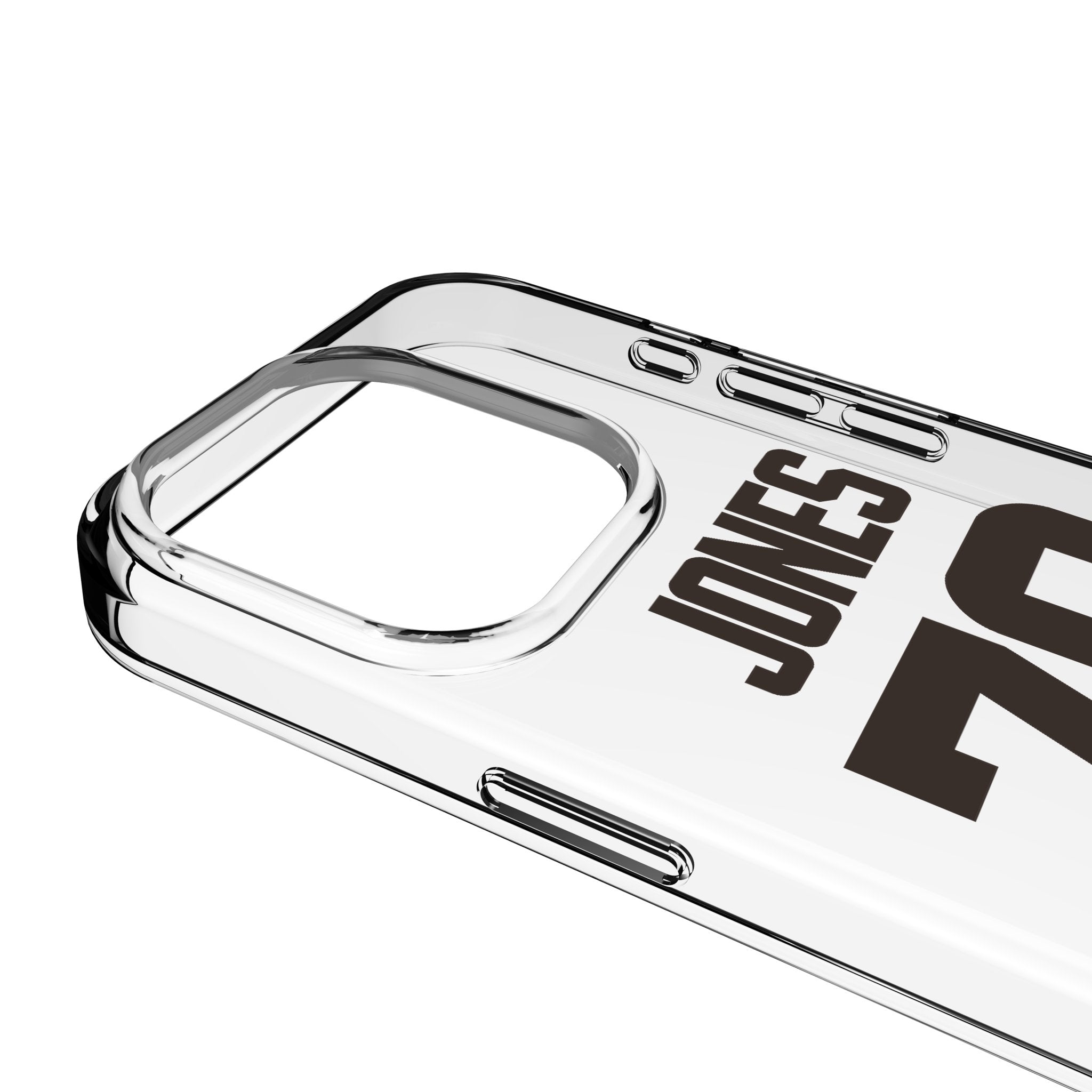 Dawand Jones Cleveland Browns 79 Game Tactic Clear Phone Case for Apple iPhone - Sports Gifts, Sports Memorabilia, Sports Collectibles, Fan Shop