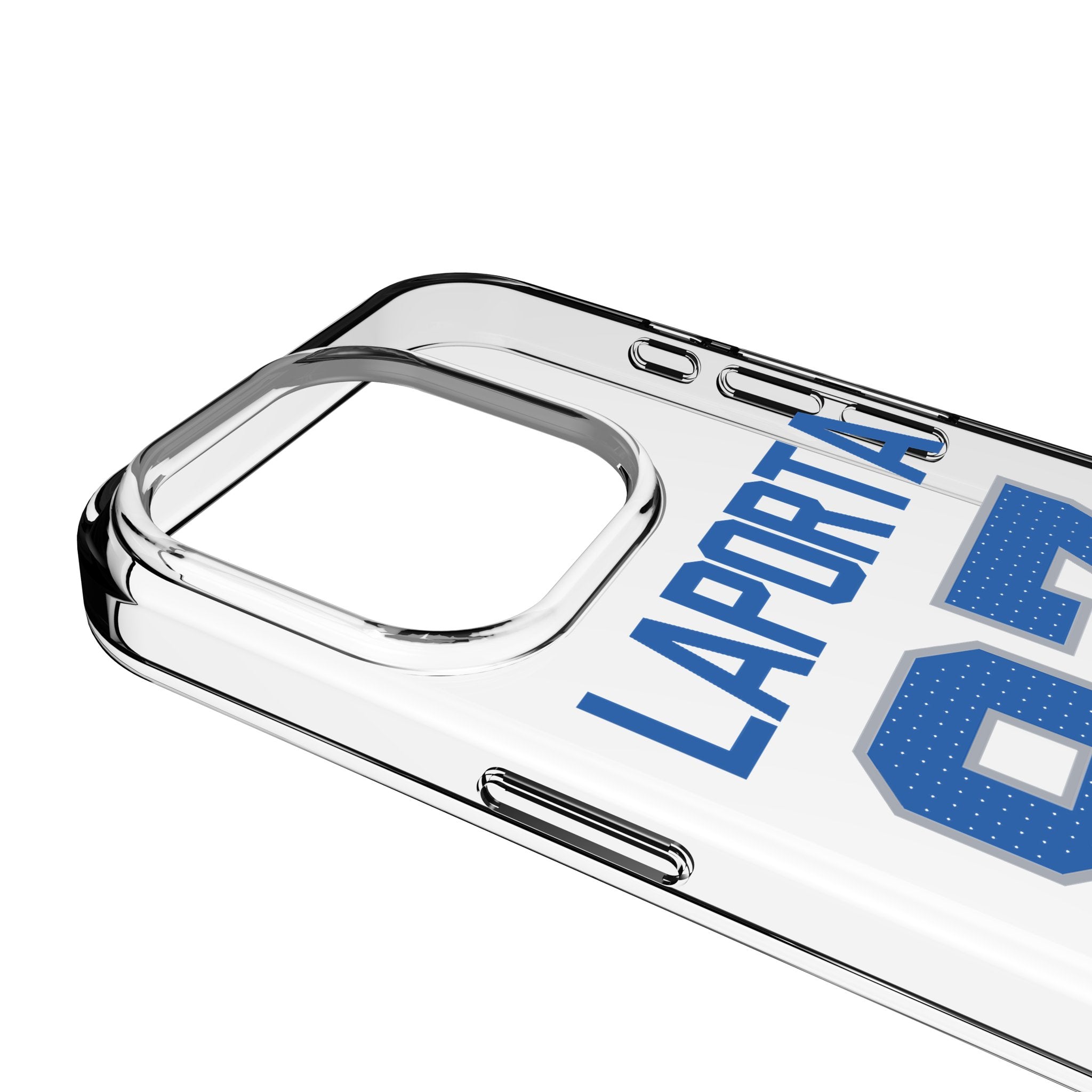 Sam LaPorta Detroit Lions 87 Game Tactic Clear Phone Case for Apple iPhone - Sports Gifts, Sports Memorabilia, Sports Collectibles, Fan Shop