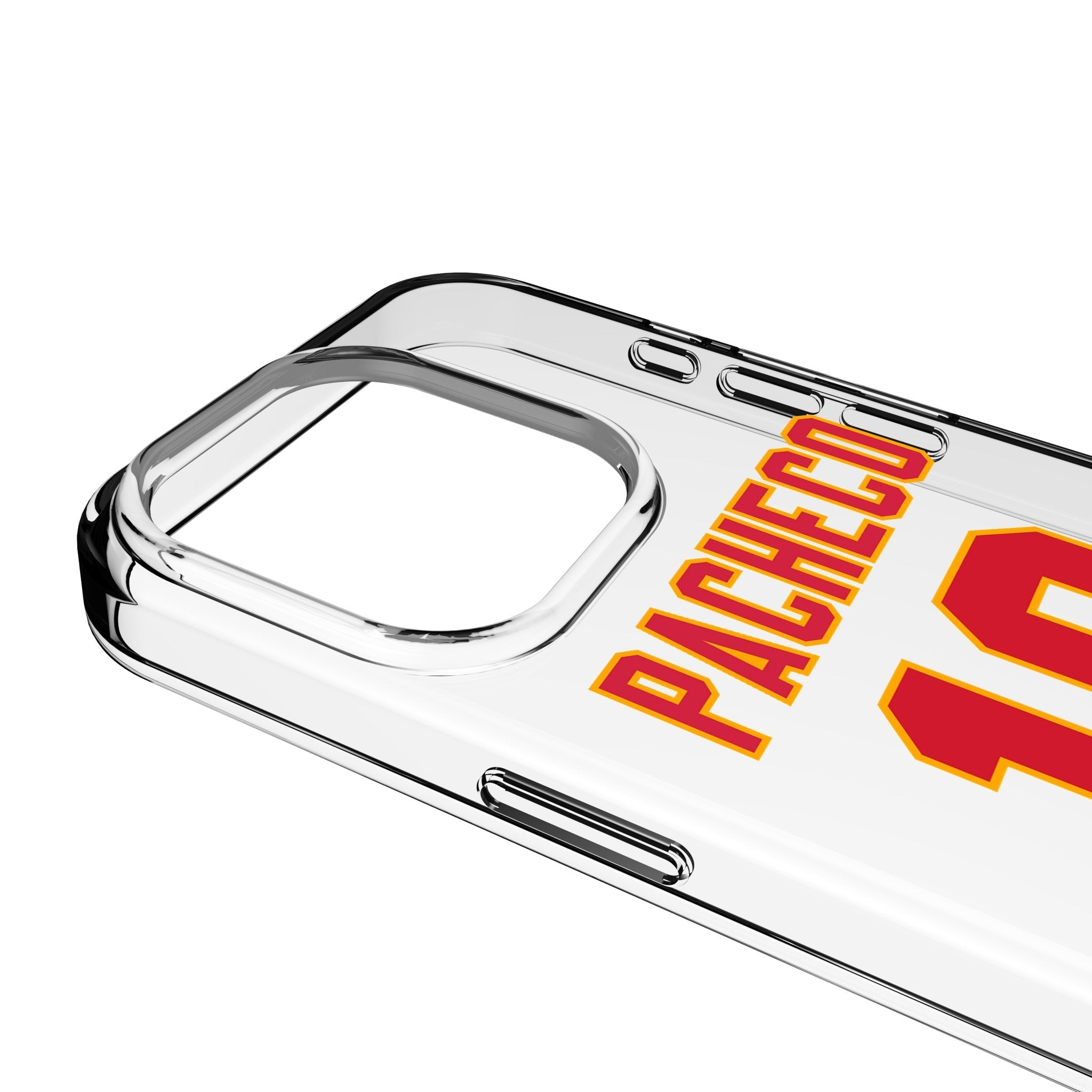 Isiah Pacheco Kansas City Chiefs 10 Game Tactic Clear Phone Case for Apple iPhone - Sports Gifts, Sports Memorabilia, Sports Collectibles, Fan Shop