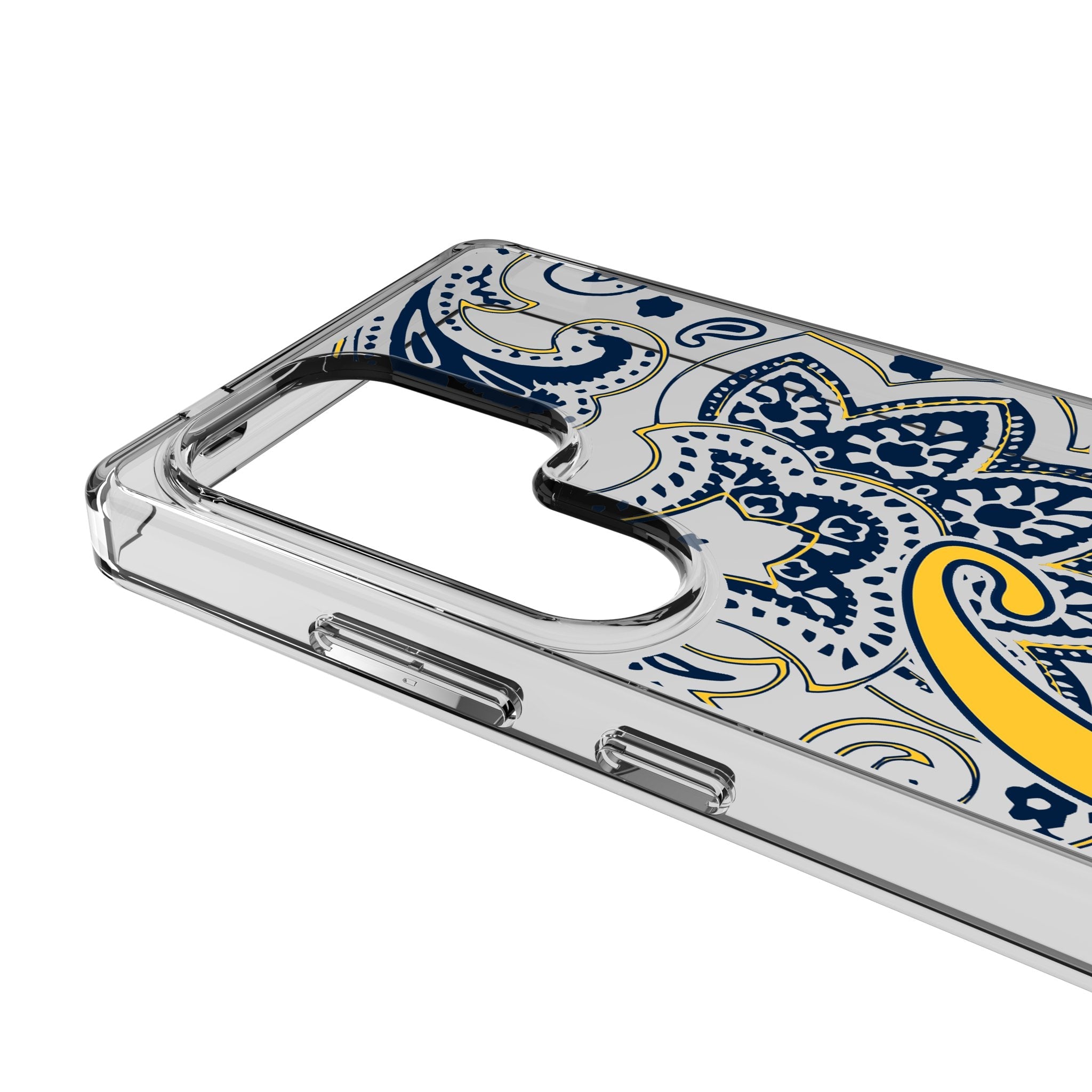 University of California Berkeley Golden Bears Paisley Clear Phone Case for Samsung Galaxy - Sports Gifts, Sports Memorabilia, Sports Collectibles, Fan Shop