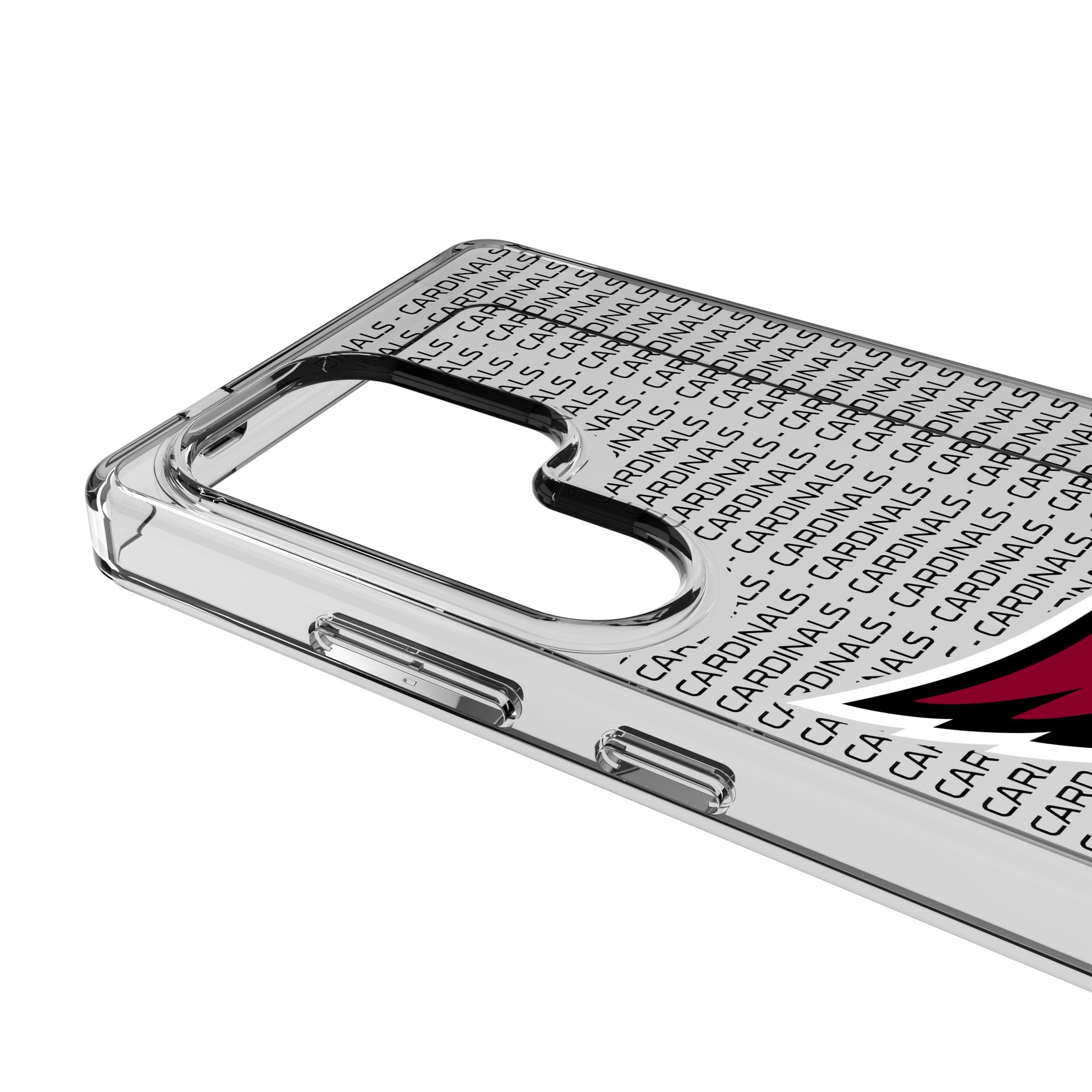 Arizona Cardinals Text Backdrop Clear Phone Case for Samsung Galaxy - Sports Gifts, Sports Memorabilia, Sports Collectibles, Fan Shop