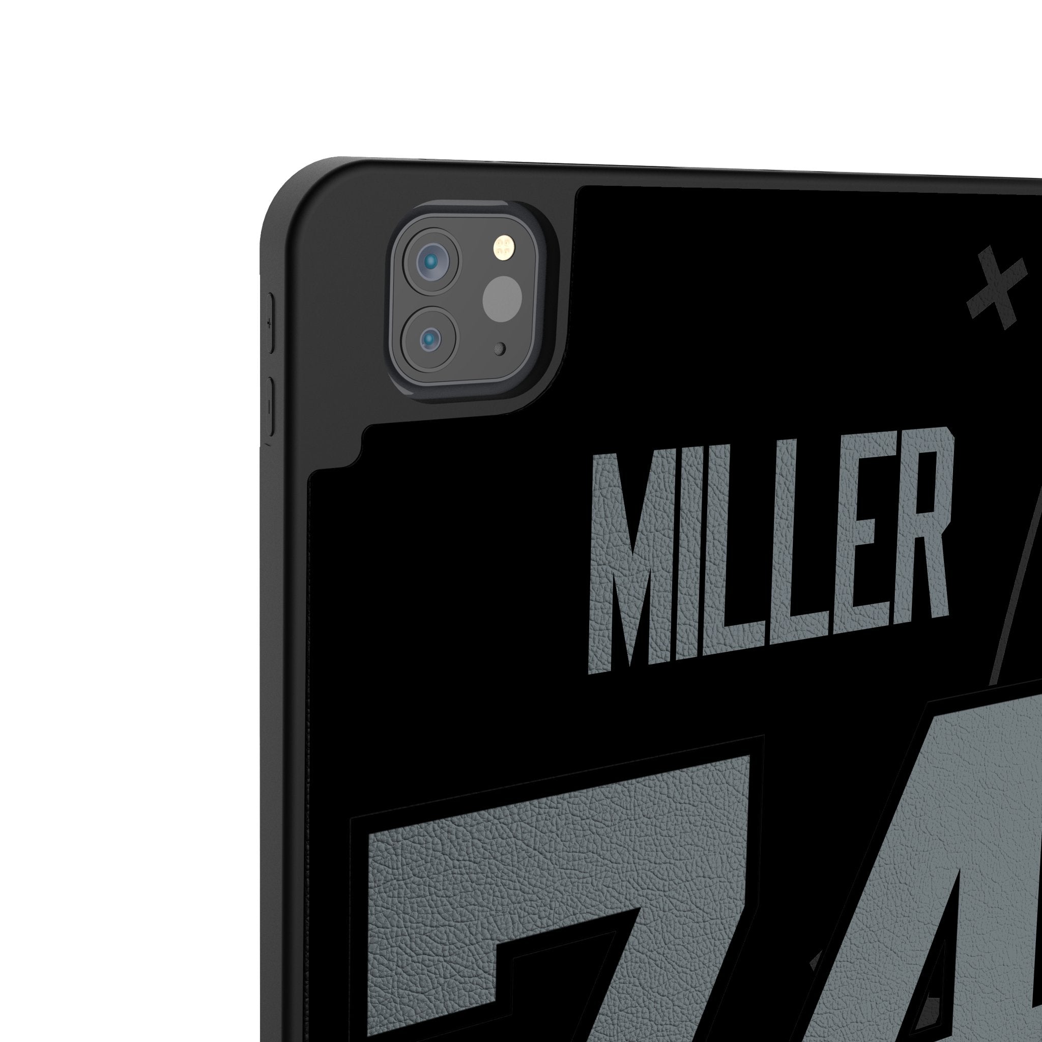 Kolton Miller Las Vegas Raiders 74 Ready Tablet Case for Apple iPad - Sports Gifts, Sports Memorabilia, Sports Collectibles, Fan Shop
