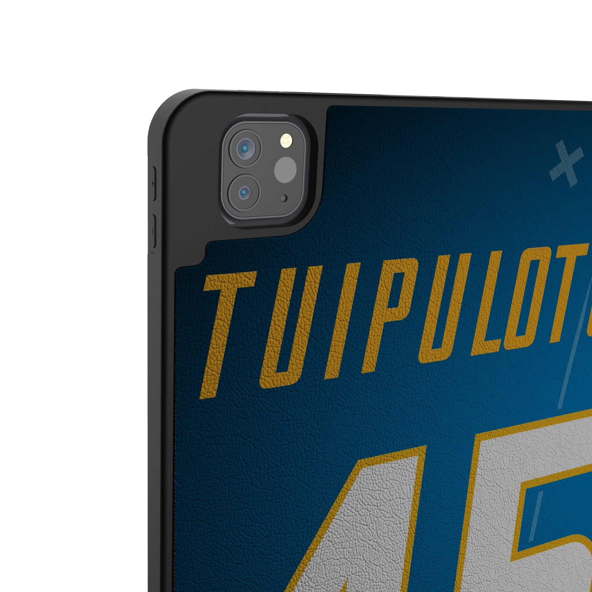 Tuli Tuipulotu Los Angeles Chargers 45 Ready Tablet Case for Apple iPad - Sports Gifts, Sports Memorabilia, Sports Collectibles, Fan Shop