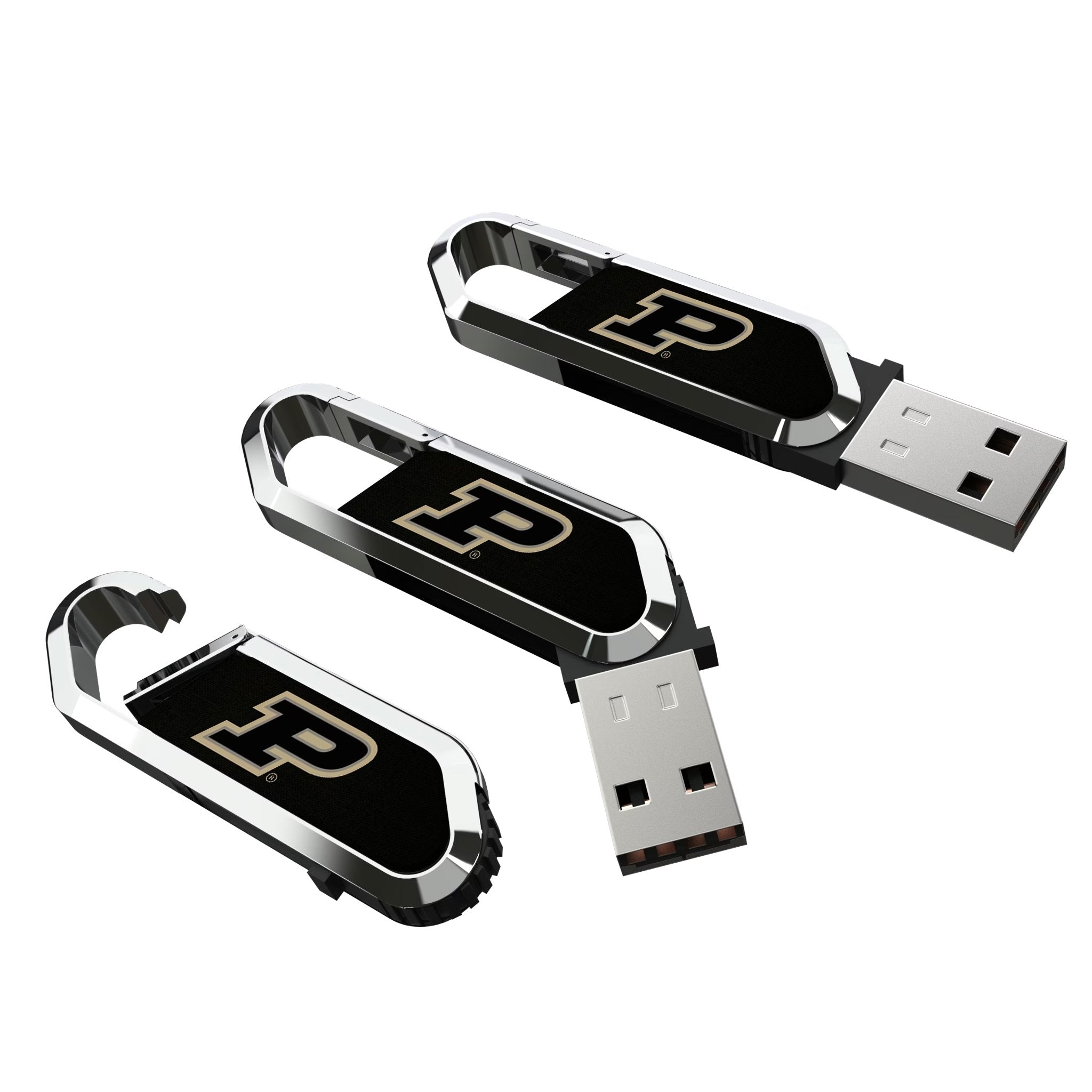 Purdue University Boilermakers Solid USB 32GB Clip Style Flash Drive - Sports Gifts, Sports Memorabilia, Sports Collectibles, Fan Shop