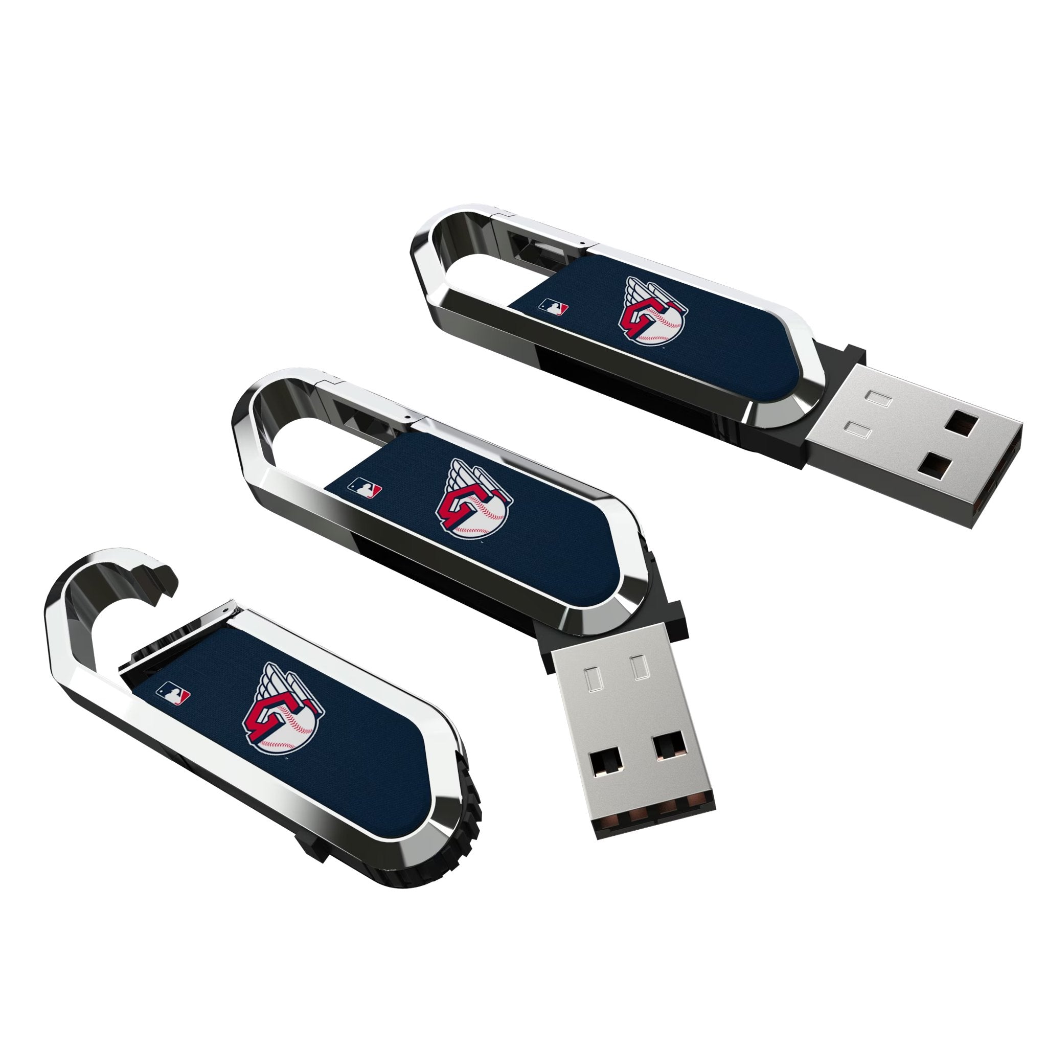 Cleveland Guardians Solid USB 32GB Clip Style Flash Drive - Sports Gifts, Sports Memorabilia, Sports Collectibles, Fan Shop