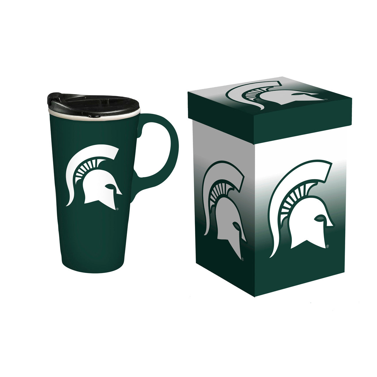 Michigan State Spartans Drink 17oz Travel Latte Boxed - Sports Collectibles, Sports Memorabilia, Sports Fan Shop, Sports Gifts