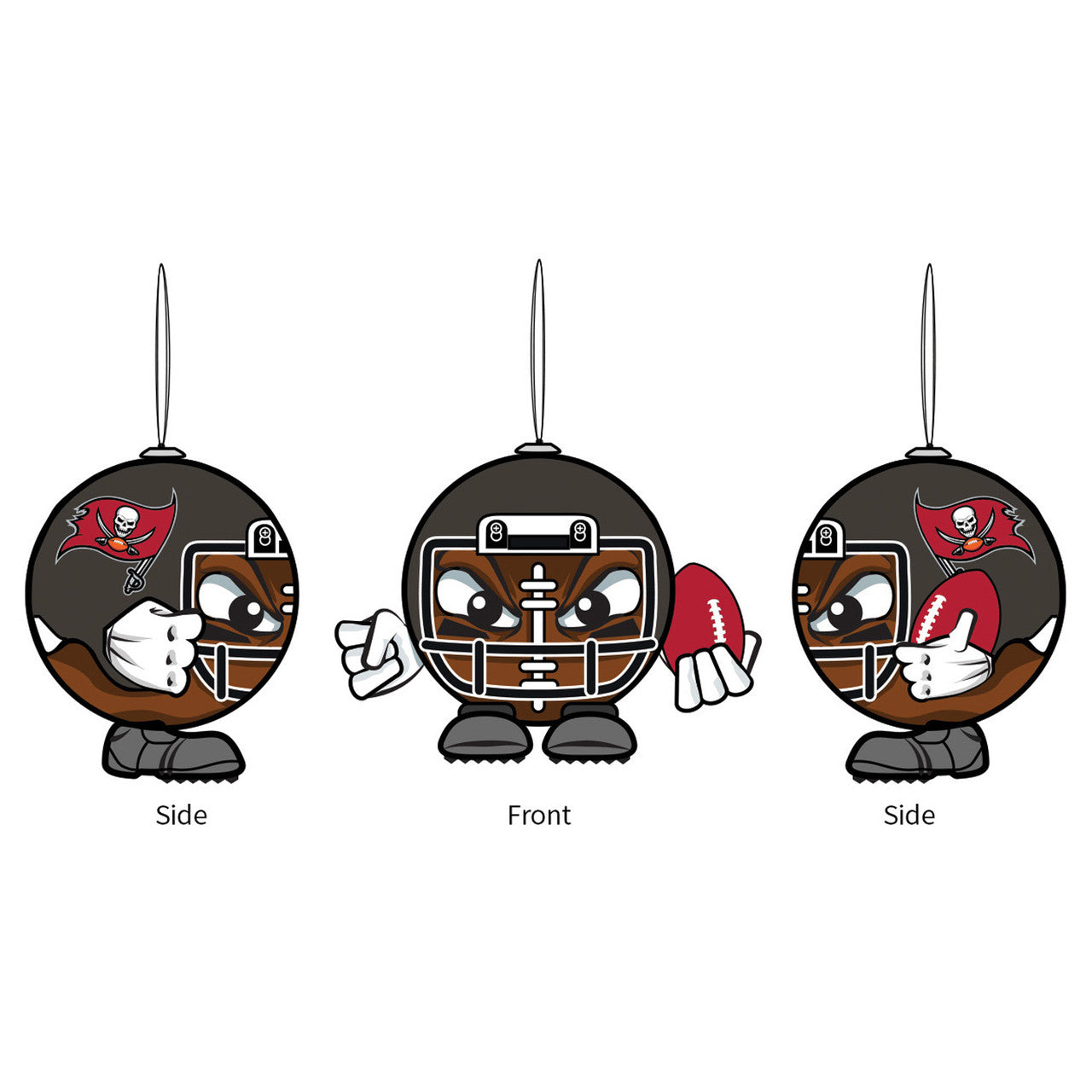 Tampa Bay Buccaneers Ornament Ball Head - Sports Collectibles, Sports Memorabilia, Sports Fan Shop, Sports Gifts
