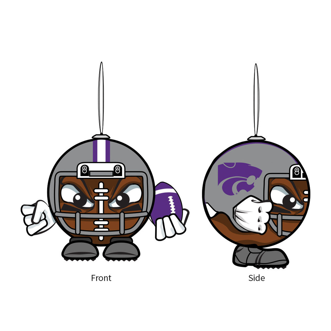 Kansas State Wildcats Ornament Ball Head - Sports Collectibles, Sports Memorabilia, Sports Fan Shop, Sports Gifts
