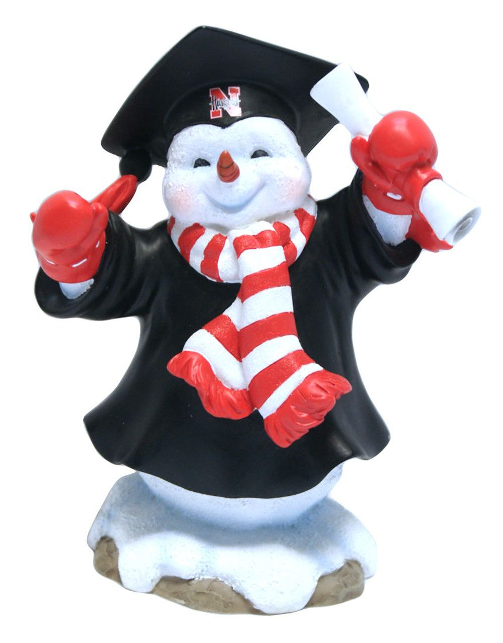 Nebraska Cornhuskers Jack Graduation Snowman - Script Logo CO - Sports Collectibles, Sports Memorabilia, Sports Fan Shop, Sports Gifts