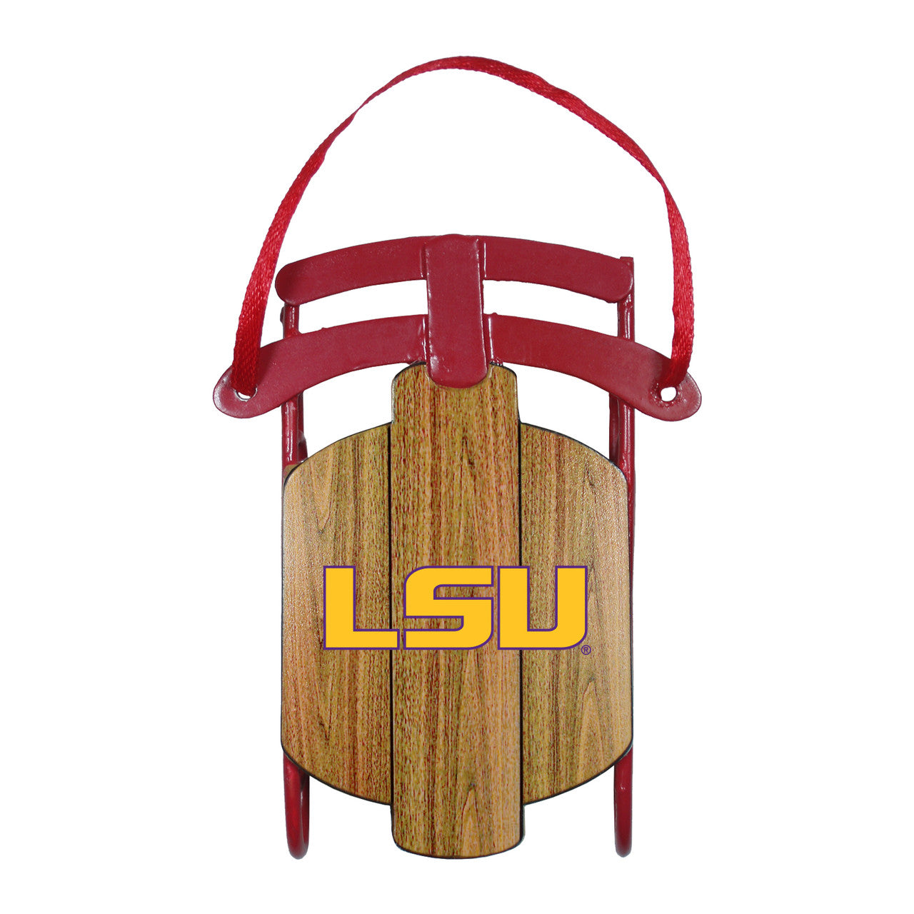 LSU Tigers Ornament Metal Sled - Sports Collectibles, Sports Memorabilia, Sports Fan Shop, Sports Gifts