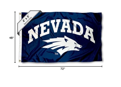 College Flags & Banners Co. Nevada Wolfpack 4 ft x 6 ft Flag - Sports Collectibles, Sports Memorabilia, Sports Fan Shop, Sports Gifts