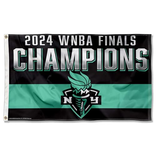 WinCraft New York Liberty 2024 Finals Champions 3x5 Flag - Sports Collectibles, Sports Memorabilia, Sports Fan Shop, Sports Gifts