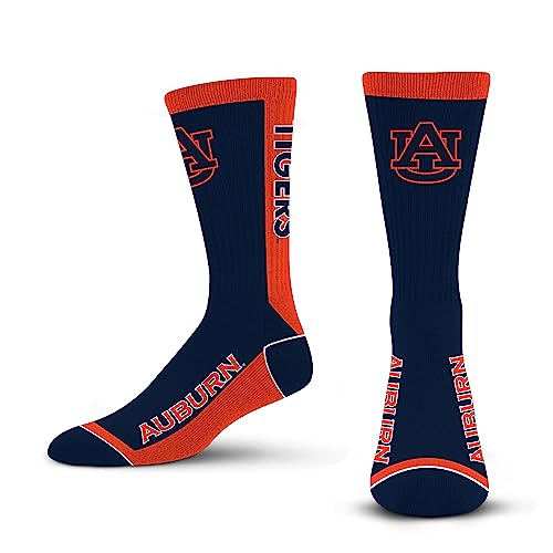 For Bare Feet NCAA AUBURN TIGERS MVP Crew Sock Team Color Large - Sports Gifts, Sports Memorabilia, Sports Collectibles, Fan Shop