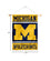 College Flags & Banners Co. Michigan Team University Wolverines Window Wall Banner Hanging Flag with Suction Cup - Sports Collectibles, Sports Memorabilia, Sports Fan Shop, Sports Gifts