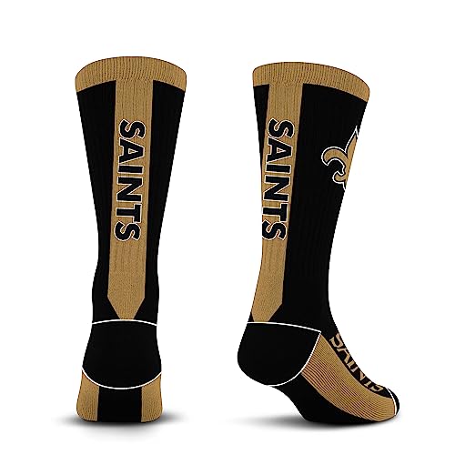 For Bare Feet NFL NEW ORLEANS SAINTS MVP Crew Sock Team Color Large - Sports Gifts, Sports Memorabilia, Sports Collectibles, Fan Shop