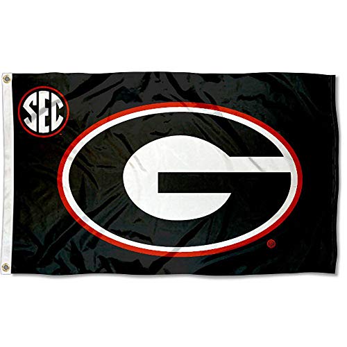 College Flags & Banners Co. University of Georgia SEC Logo Flag and USA 3x5 Flag Set - Sports Collectibles, Sports Memorabilia, Sports Fan Shop, Sports Gifts