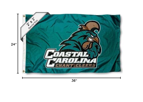College Flags & Banners Co. Coastal Carolina Chanticleers 2x3 Foot Flag - Sports Collectibles, Sports Memorabilia, Sports Fan Shop, Sports Gifts