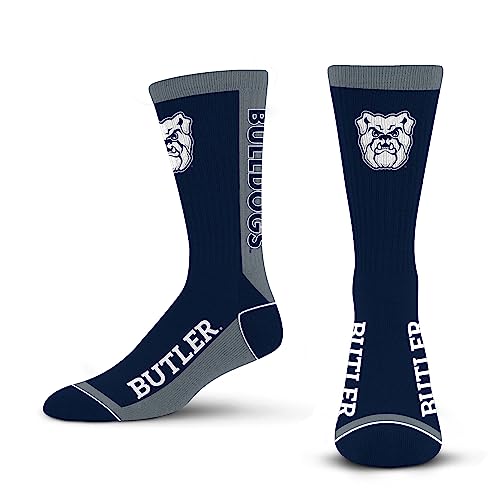 For Bare Feet NCAA BUTLER BULLDOGS MVP Crew Sock Team Color Large - Sports Gifts, Sports Memorabilia, Sports Collectibles, Fan Shop