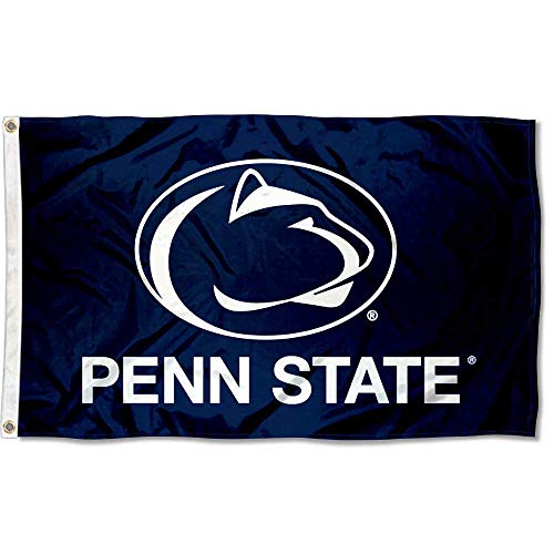 College Flags & Banners Co. Penn State University Blue and USA Flag 3x5 Set - Sports Collectibles, Sports Memorabilia, Sports Fan Shop, Sports Gifts