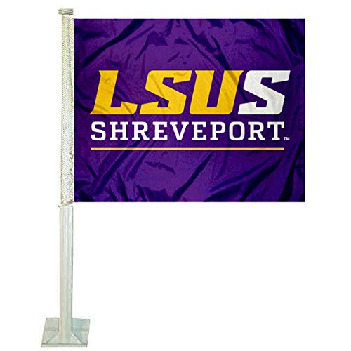 College Flags & Banners Co. LSU Shreveport Car Flag - Sports Collectibles, Sports Memorabilia, Sports Fan Shop, Sports Gifts