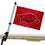 Arkansas Razorbacks Golf Cart Flag Pole and Holder Mounting Bracket - Sports Collectibles, Sports Memorabilia, Sports Fan Shop, Sports Gifts