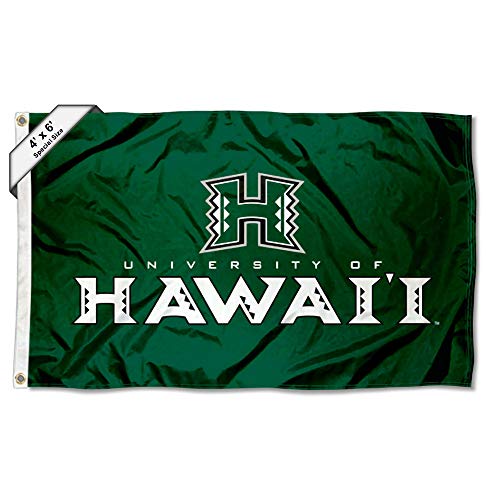 College Flags & Banners Co. Hawaii Warriors 4 ft x 6 ft Flag - Sports Collectibles, Sports Memorabilia, Sports Fan Shop, Sports Gifts