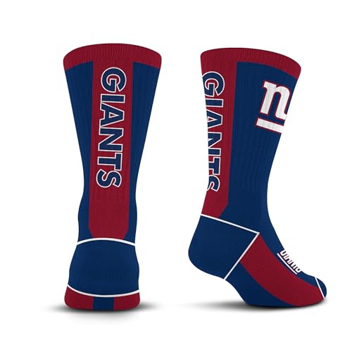 For Bare Feet NFL NEW YORK GIANTS MVP Crew Sock Team Color Youth - Sports Gifts, Sports Memorabilia, Sports Collectibles, Fan Shop