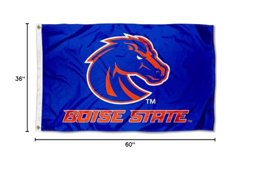 College Flags & Banners Co. Boise State Broncos Blue Flag and USA 3x5 Flag Set - Sports Collectibles, Sports Memorabilia, Sports Fan Shop, Sports Gifts