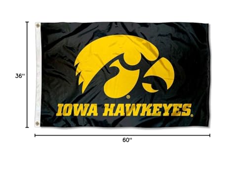 College Flags & Banners Co. University of Iowa Hawkeyes and USA Flag 3x5 Set - Sports Collectibles, Sports Memorabilia, Sports Fan Shop, Sports Gifts