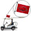 Arkansas Razorbacks Golf Cart Flag Pole and Holder Mounting Bracket - Sports Collectibles, Sports Memorabilia, Sports Fan Shop, Sports Gifts